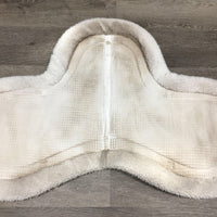 Fitted Fleece Hunter Saddle Pad *gc/fair, vstained/dingyt, clumpy, hair, rubbed, pills
