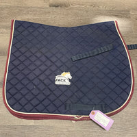 Quilt Jumper Saddle Pad, 1x piping *fair/gc, holey edges, faded, mnr puckers, dirt, stains, hair