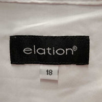 JUNIORS SS Show Shirt, attached snap collar *xc, older, seam puckers, crinkled