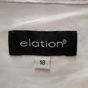 JUNIORS SS Show Shirt, attached snap collar *xc, older, seam puckers, crinkled
