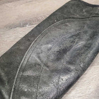 Suede Half Chaps *fair, rubs, dirty, sm holes, faded, ripped edge - R
