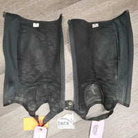 Suede Half Chaps *fair, rubs, dirty, sm holes, faded, ripped edge - R

