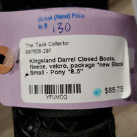 Closed Boots, fleece, velcro, package *new
