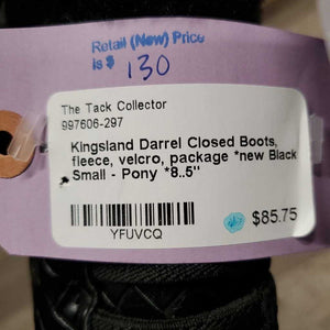 Closed Boots, fleece, velcro, package *new