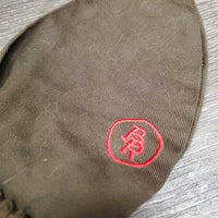 Crochet Fly Veil Ear Bonnet, string *gc, clean, mnr faded, stain & hair, v.curled edges, older
