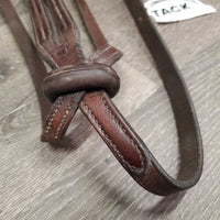 Double Rsd FS Running Martingale, stopper *gc, xholes, rubs, faded, dry, stiff, stamped
