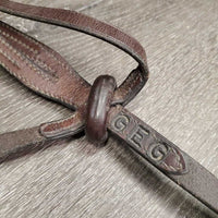 Double Rsd FS Running Martingale, stopper *gc, xholes, rubs, faded, dry, stiff, stamped
