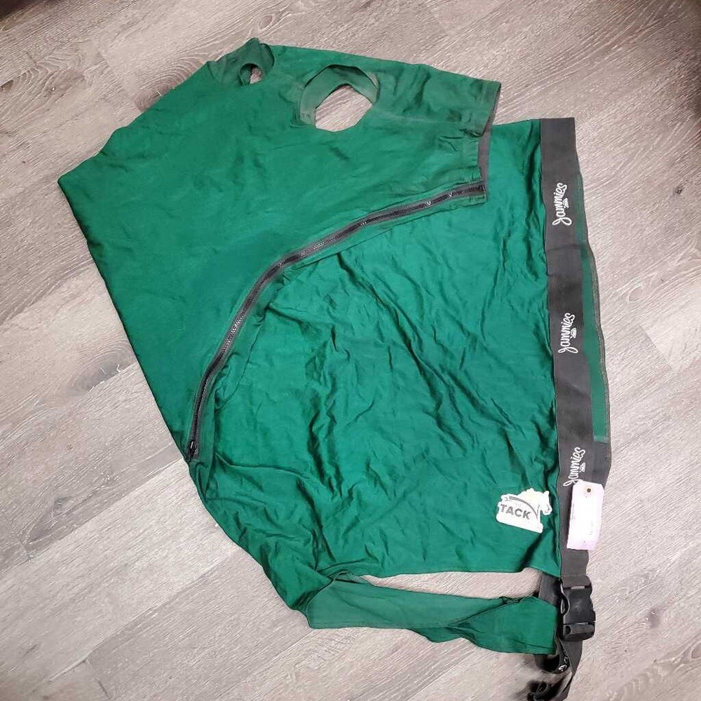 Full Face Lycra Slinky, zipper, buckle *vgc, hairy & dirty, mnr loose buckle