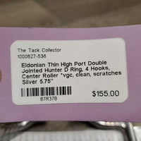 Thin High Port Double Jointed Hunter D Ring, 4 Hooks, Center Roller *vgc, clean, scratches

