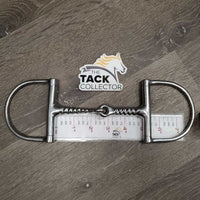 Thin Tight Corkscrew Hunter D Ring Bit *gc, clean, residue, scratches, rubs, stains
