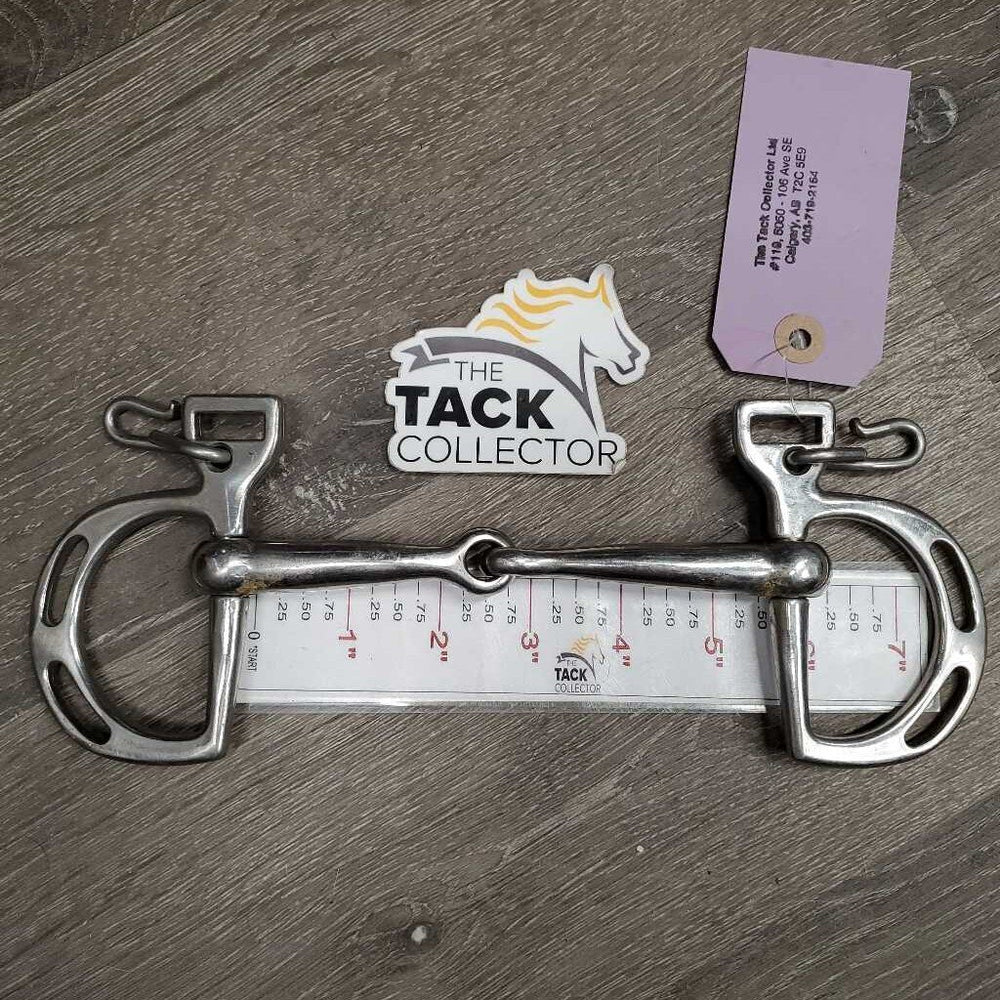 Hvy Jointed Kimberwick Bit, 2 Hooks *N0 Chain, gc, clea, residue, scratches, chews