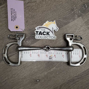 Hvy Jointed Kimberwick Bit, 2 Hooks *N0 Chain, gc, clea, residue, scratches, chews