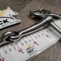 Hvy Jointed Kimberwick Bit, 2 Hooks *N0 Chain, gc, clea, residue, scratches, chews
