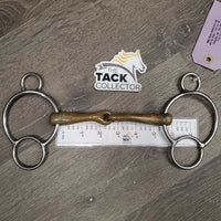 Med Curved 2 Ring Loose Ring Gag *gc, clean, stains, rubs, residue, scrapes, scratches
