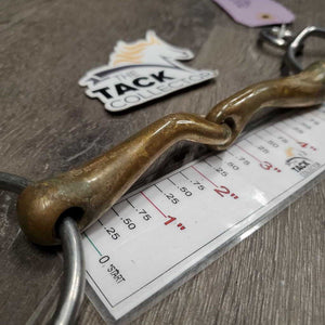 Med Curved 2 Ring Loose Ring Gag *gc, clean, stains, rubs, residue, scrapes, scratches