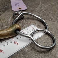 Med Curved 2 Ring Loose Ring Gag *gc, clean, stains, rubs, residue, scrapes, scratches
