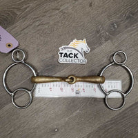 Med Curved 2 Ring Loose Ring Gag *gc, clean, stains, rubs, residue, scrapes, scratches
