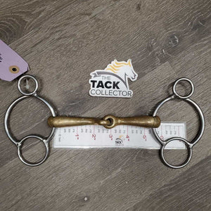 Med Curved 2 Ring Loose Ring Gag *gc, clean, stains, rubs, residue, scrapes, scratches