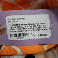 Full Face Lycra Slinky, Pull On, clip *vgc/gc, clean, rubs, pills, stains, snags, hair, loose elastic
