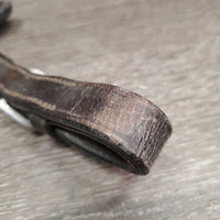 Pr Cotton Web Reins, buckles *gc/fair, rubs, twist, clean & dirty, scrapes, snags, stiff, dry, thin?chewed edge