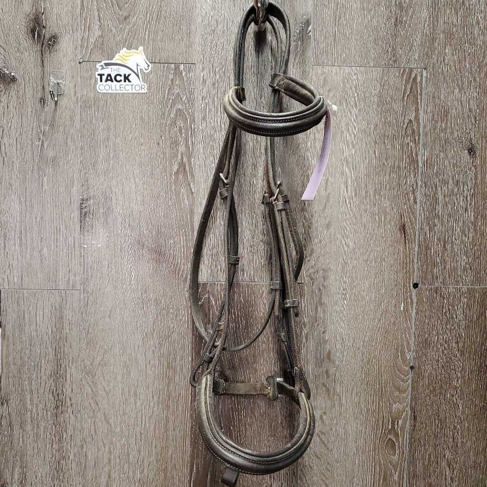 Rsd Padded Bridle *N0 Flash, fair, v.dry, v.stiff, tight keepers, dirty, scraped edges