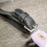 Pr Thick Braided Reins *gc/fair, rough back, v.scraped, dirt, stiff, dry
