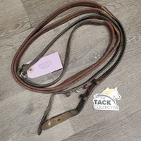Pr Rubber Reins *fair, MISSING hook, stiff, dry, v.poor rubber
