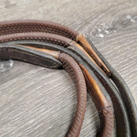 Pr Rubber Reins *fair, MISSING hook, stiff, dry, v.poor rubber