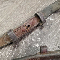 Pr Rubber Reins *fair, MISSING hook, stiff, dry, v.poor rubber
