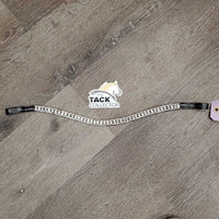 Narrow 'U' Leather Bling Browband *vgc, mnr dirt & stains
