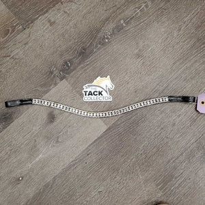 Narrow 'U' Leather Bling Browband *vgc, mnr dirt & stains