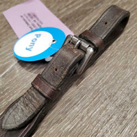 Adjustable Leather Running Martingale Attachment, buckle *gc, dry, stiff, scrapes, film, creases
