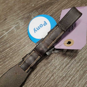 Adjustable Leather Running Martingale Attachment, buckle *gc, dry, stiff, scrapes, film, creases