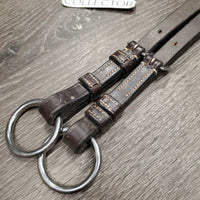 Adjustable Leather Running Martingale Attachment, buckle *gc, dry, stiff, scrapes, film, creases