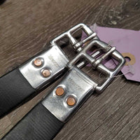 Pr Biothane Stirrup Leathers *vgc, mnr dirt, film, faded & xholes