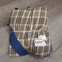 Lt Cotton Stable Sheet, 0 legs/tail *gc, mnr hair, dirt, puckers, snags, stains?
