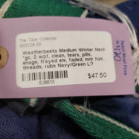 Medium Winter Neck *gc, 0 wpf, clean, tears, pills, snags, frayed els, faded, mnr hair, threads, rubs