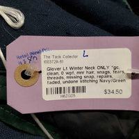 Lt Winter Neck ONLY *gc, clean, 0 wpf, mnr hair, snags, tears, threads, missing snap, repairs, faded, undone stitching
