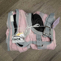 Cotton Stable Sheet, 0 legs/tail *gc, faded, pilly, binding frays, puckers, holes, threads, mnr torn lining, stain
