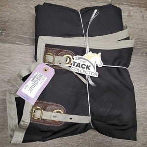 Nylon Stable Sheet, "Champ Equine Rehab...", 0 legs, 2 chest straps *gc, mnr dirt, missing belly clasp