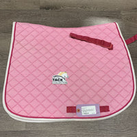 Quilt Jumper Saddle Pad 1x piping *gc, pilly, stains, mnr rubs, puckers, threads
