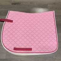 Quilt Jumper Saddle Pad 1x piping *gc, pilly, stains, mnr rubs, puckers, threads
