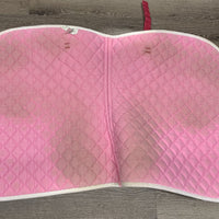 Quilt Jumper Saddle Pad 1x piping *gc, pilly, stains, mnr rubs, puckers, threads
