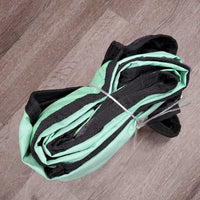 Rain Sheet, 0 legs *gc, mnr wpf, slices, snags, undone stitching, v.faded, repairs
