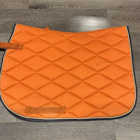 Quilt Jumper Saddle Pad, 1x piping *gc, faded, pills, rubs, mnr hair, stains, threads, snag/fray
