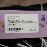 Fleece Lined Keyhole Quarter Sheet *xc, v. wpf, mnr hair
