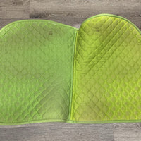 Quilt Jumper Saddle Pad, 1x piping *gc, faded, pills, stains, mnr puckers, threads, rubbed edges
