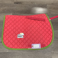 Quilt Jumper Saddle Pad 1x piping *vgc, mnr hair, threads, pills, rubs, stains
