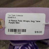 4 Fleece Polo Wraps, bag *new

