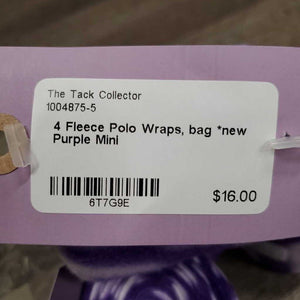 4 Fleece Polo Wraps, bag *new